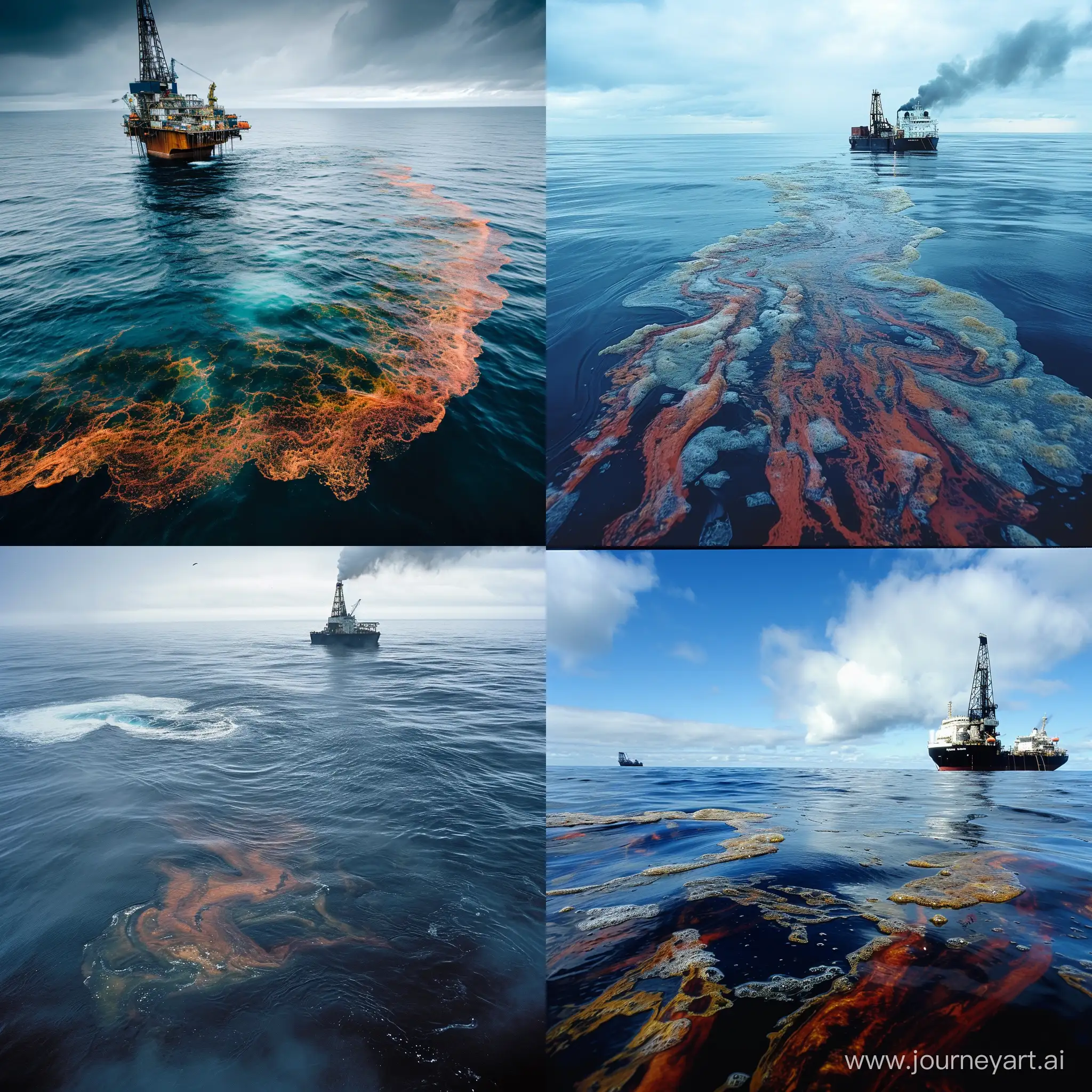 Oil contaminacion North sea
