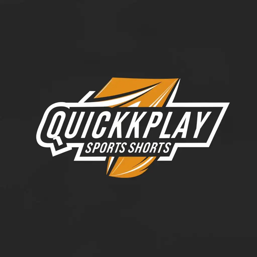 a logo design,with the text "QuickPlay Sports Shorts", main symbol:Nothing,Moderate,clear background