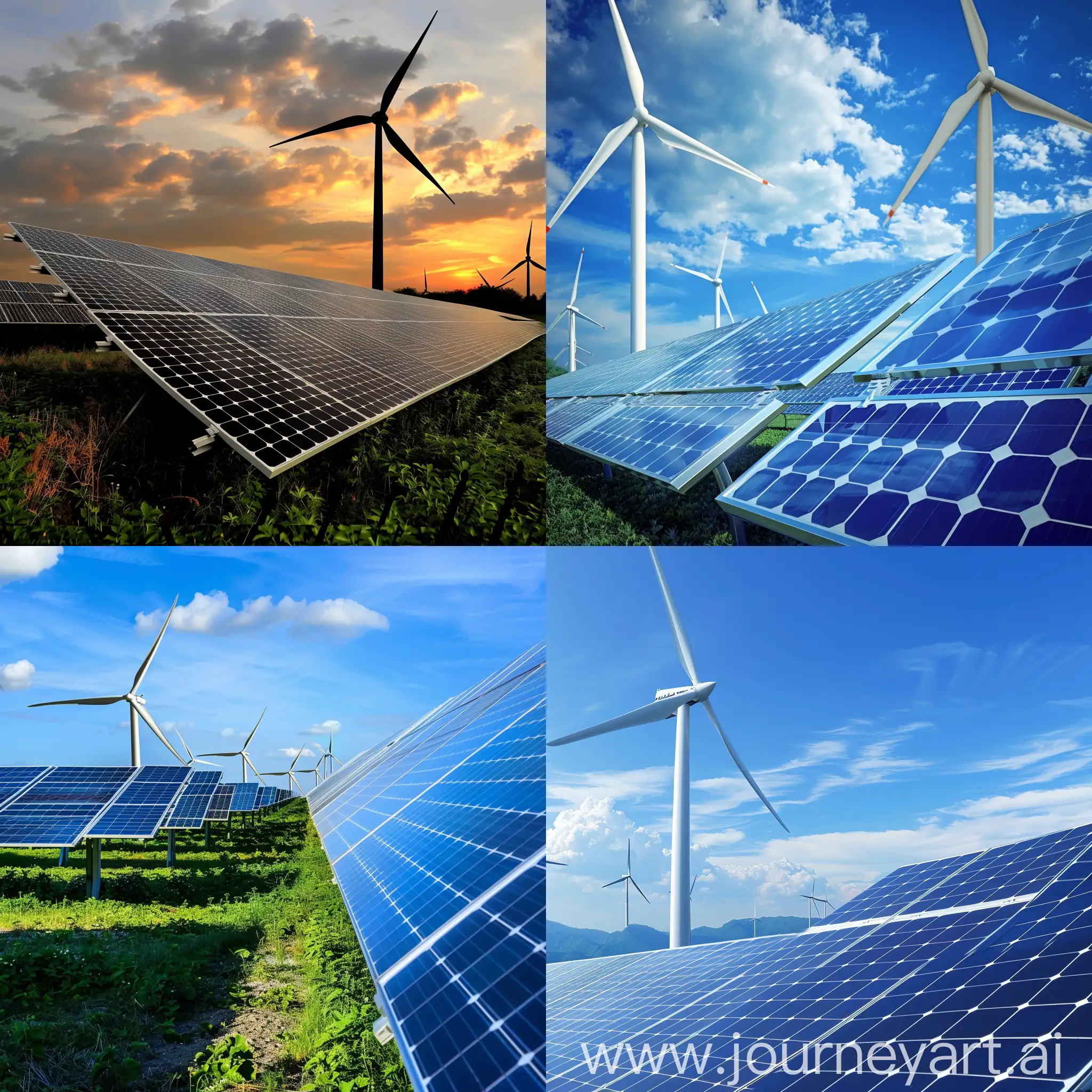 tremendous growth of renewable energy in the future, solar and wind energy