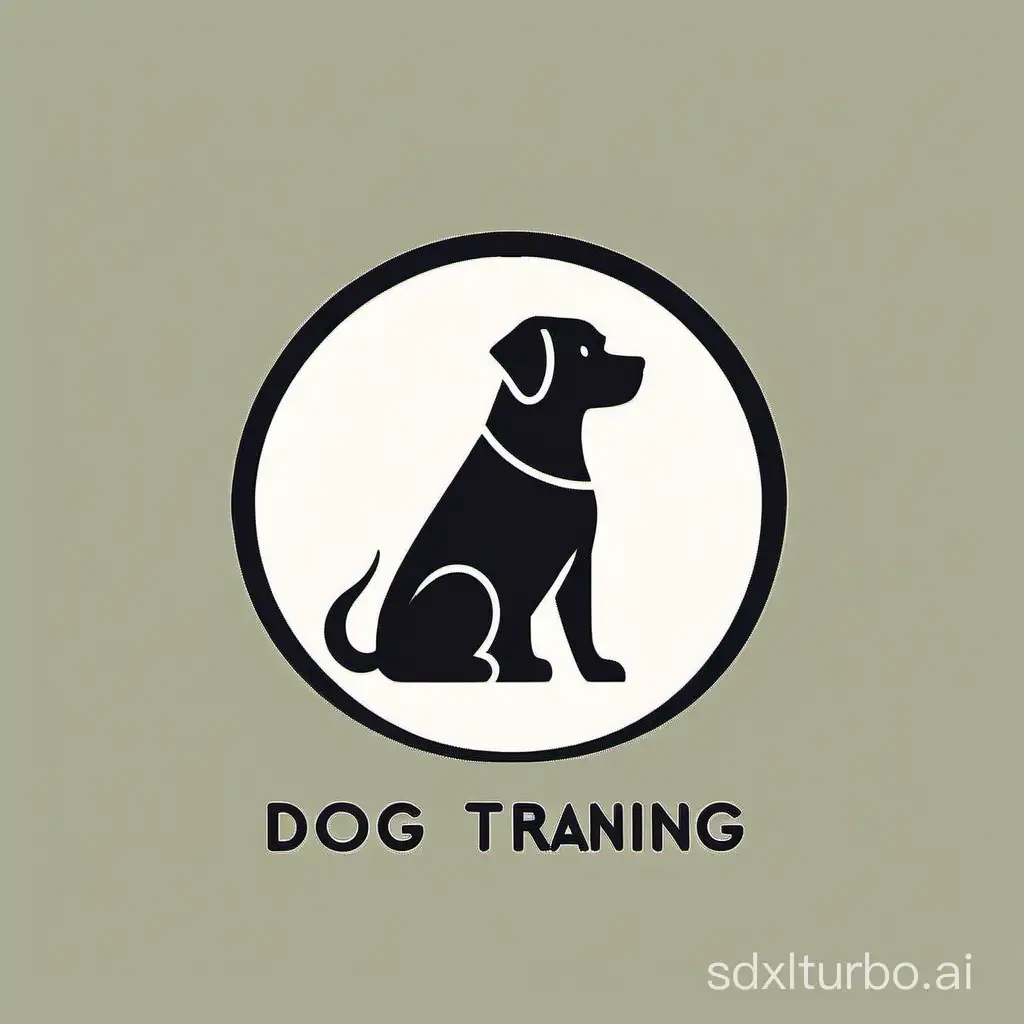 Minimalistic Dog Training Logo Design | SDXL Free Online