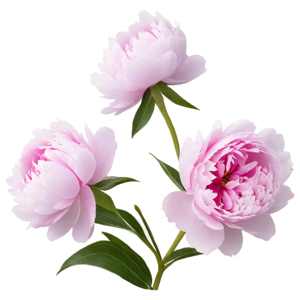 beautiful pink peonies flower