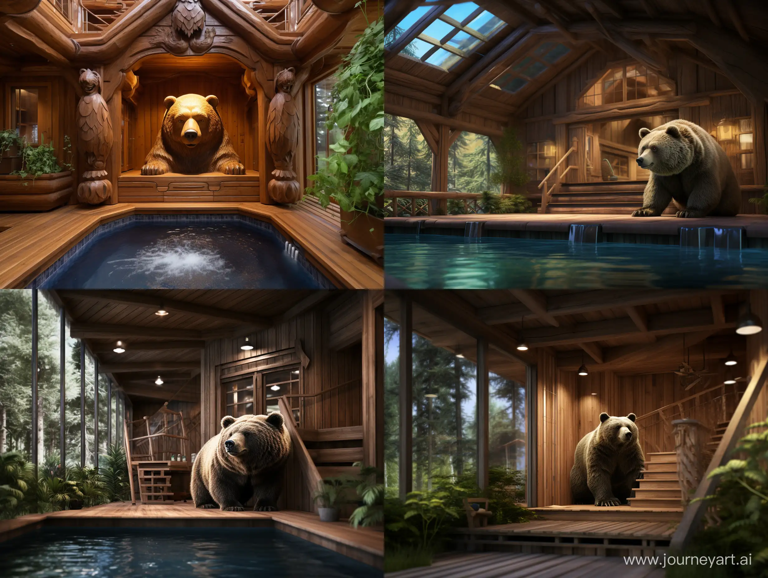 Invigorating-Sauna-Experience-with-Majestic-SheBear-by-the-Pool
