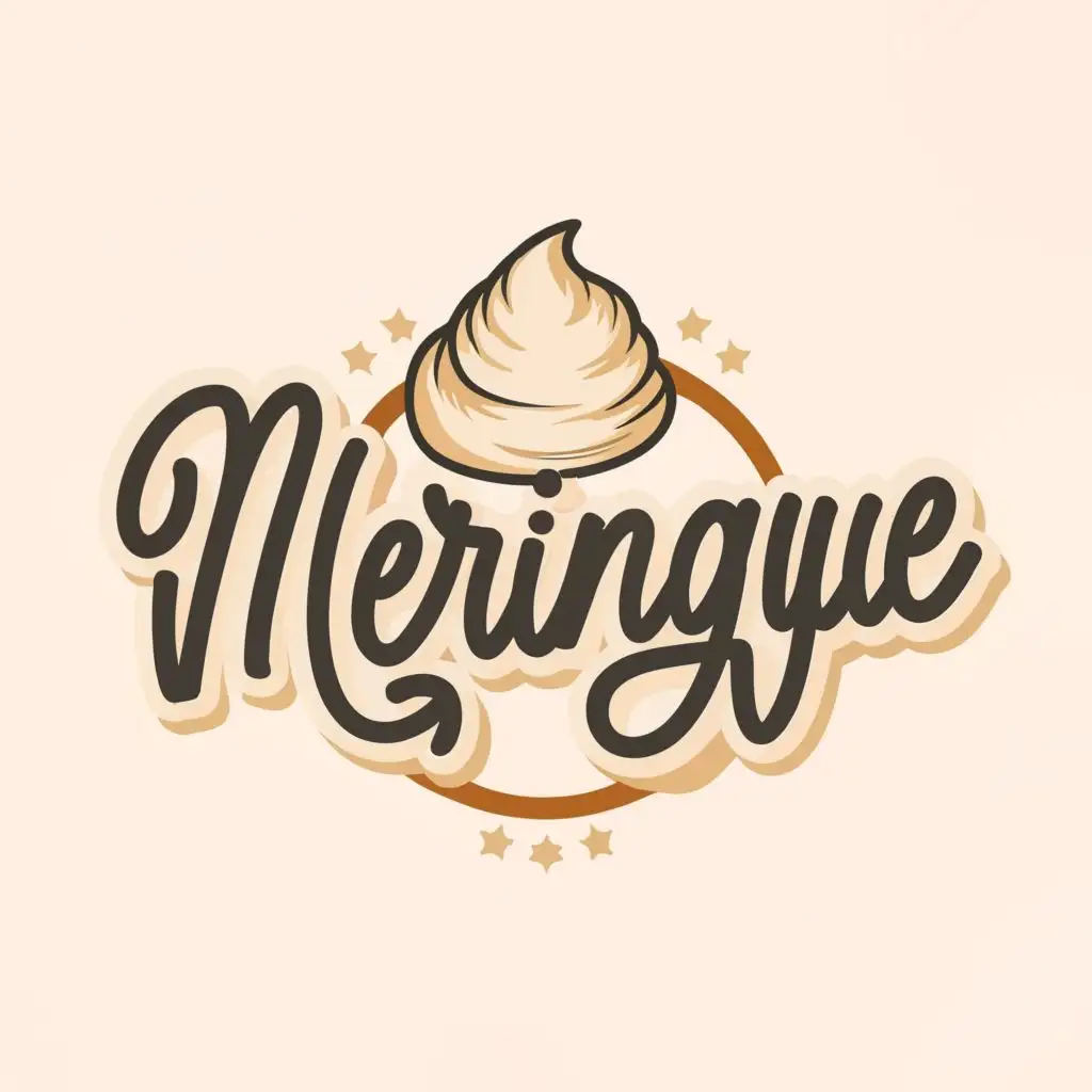 logo, MERINGUE, with the text "MERINGUE", typography