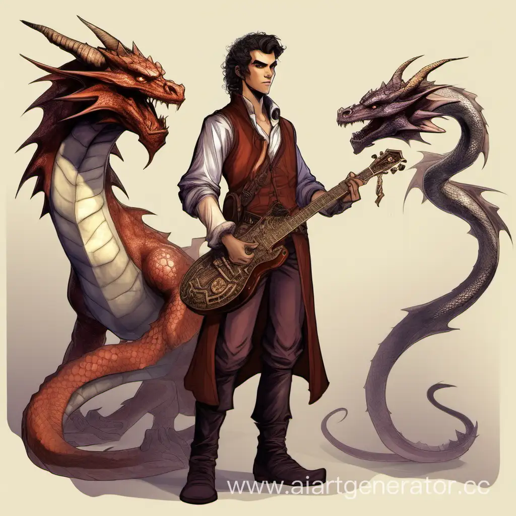 персонаж dungton and dragons, женоподобный парень 19 лет, бард