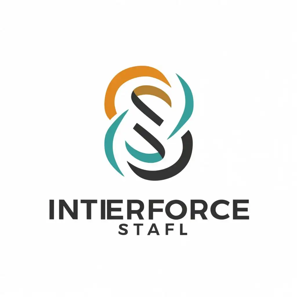 a logo design,with the text "logo for a cleaning company Interforce staff", main symbol:compani,Moderate,clear background