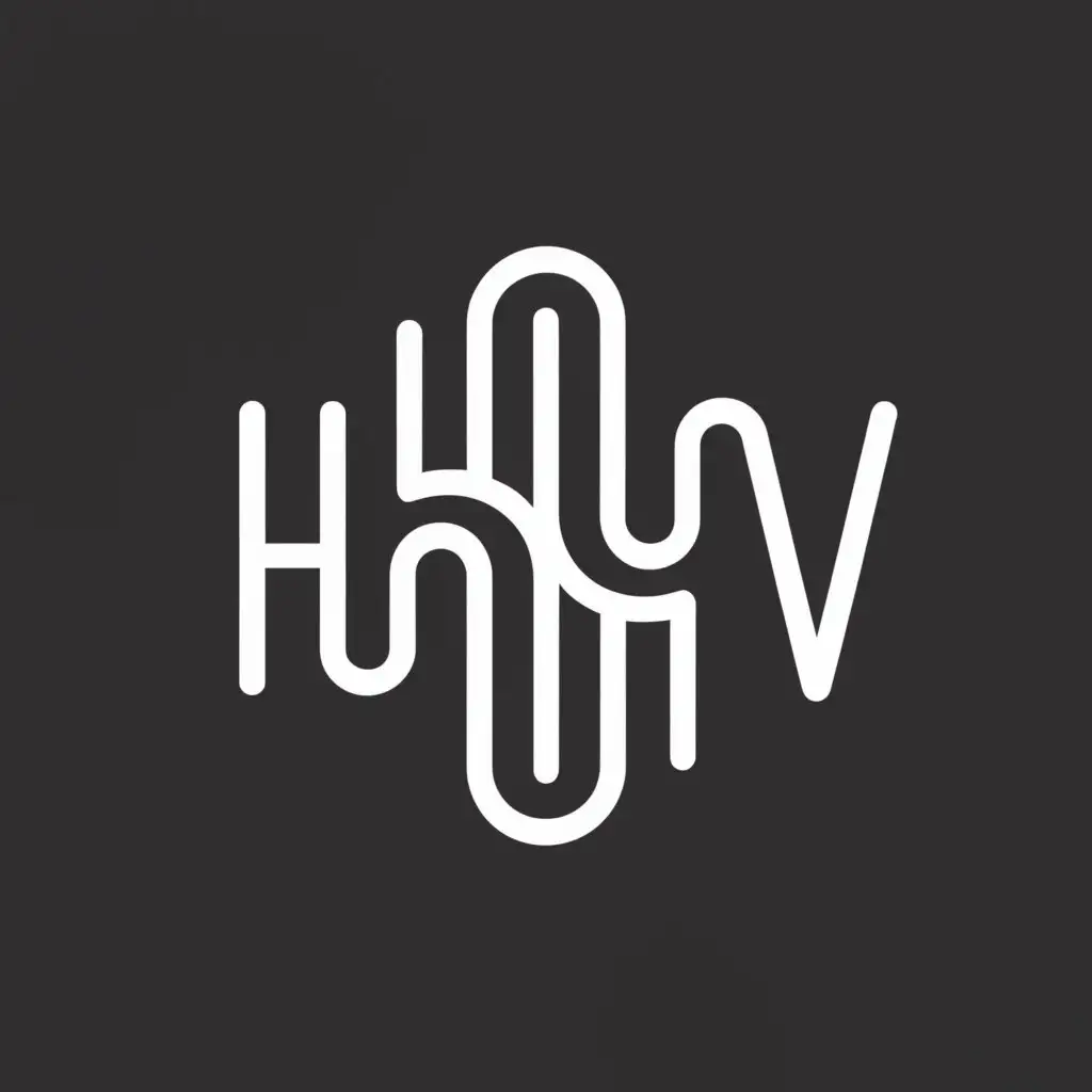 a logo design,with the text 'HugoWhite', main symbol:A logo that merges H and W,Minimalistic,clear background