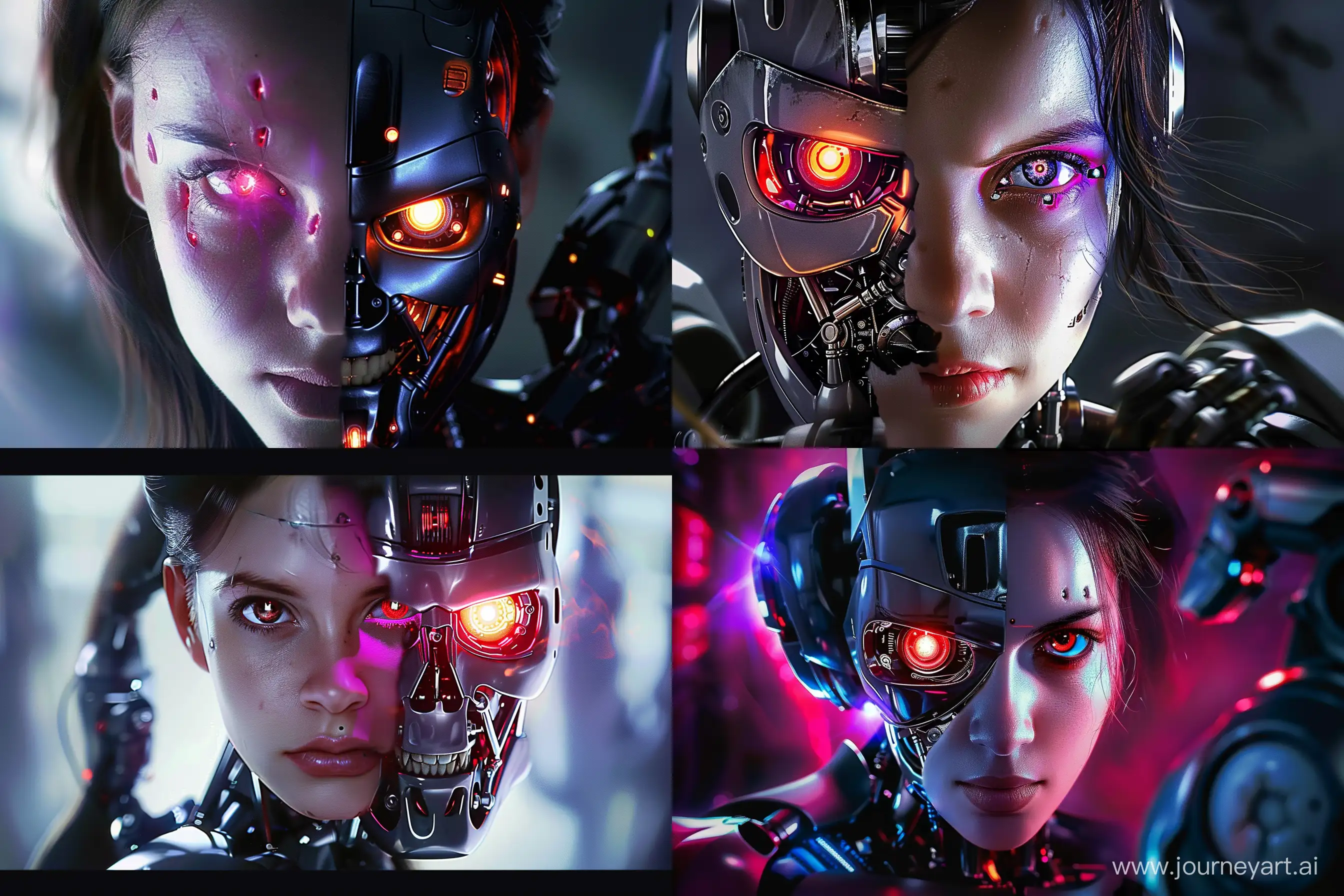 Cyborg-Girl-with-Robotic-Implants-and-Burning-Red-Eye