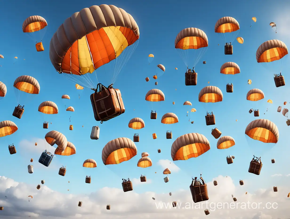 Scenic-Parachute-Drop-Cascading-Cargo-from-the-Sky