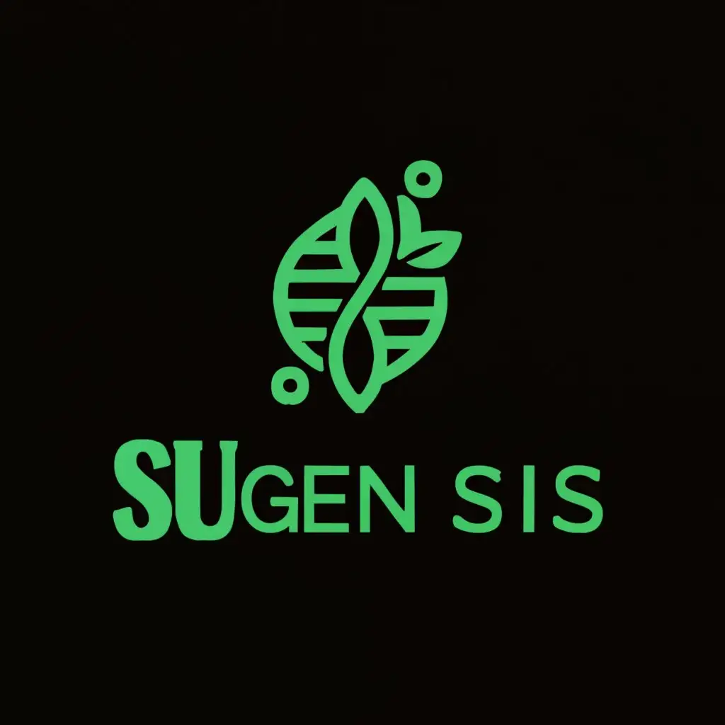 a logo design,with the text "sui GENESIS", main symbol:We are a company that uses pure essential oils, tree resins, herbal extracts and flower petal essences to create products that have scientifically proven mental and physical health benefits. We meld science and nature to deliver premium products that deliver real results.   Audience includes people who are medium to high income individuals interested in holistic healing based in the USA.  The design should have the following We need a HORIZONTAL logo that melds the concept of science and nature.  We need colors that convey nature and healing,  GIVE YOGA POSITION,Moderate,be used in Beauty Spa industry,clear background