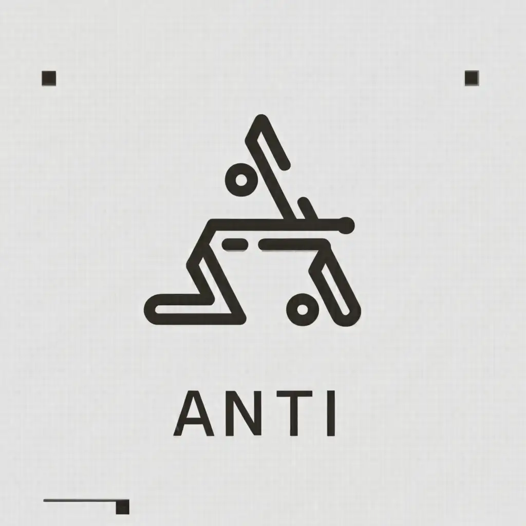 a logo design,with the text "Anti", main symbol:A,complex,be used in Technology industry,clear background