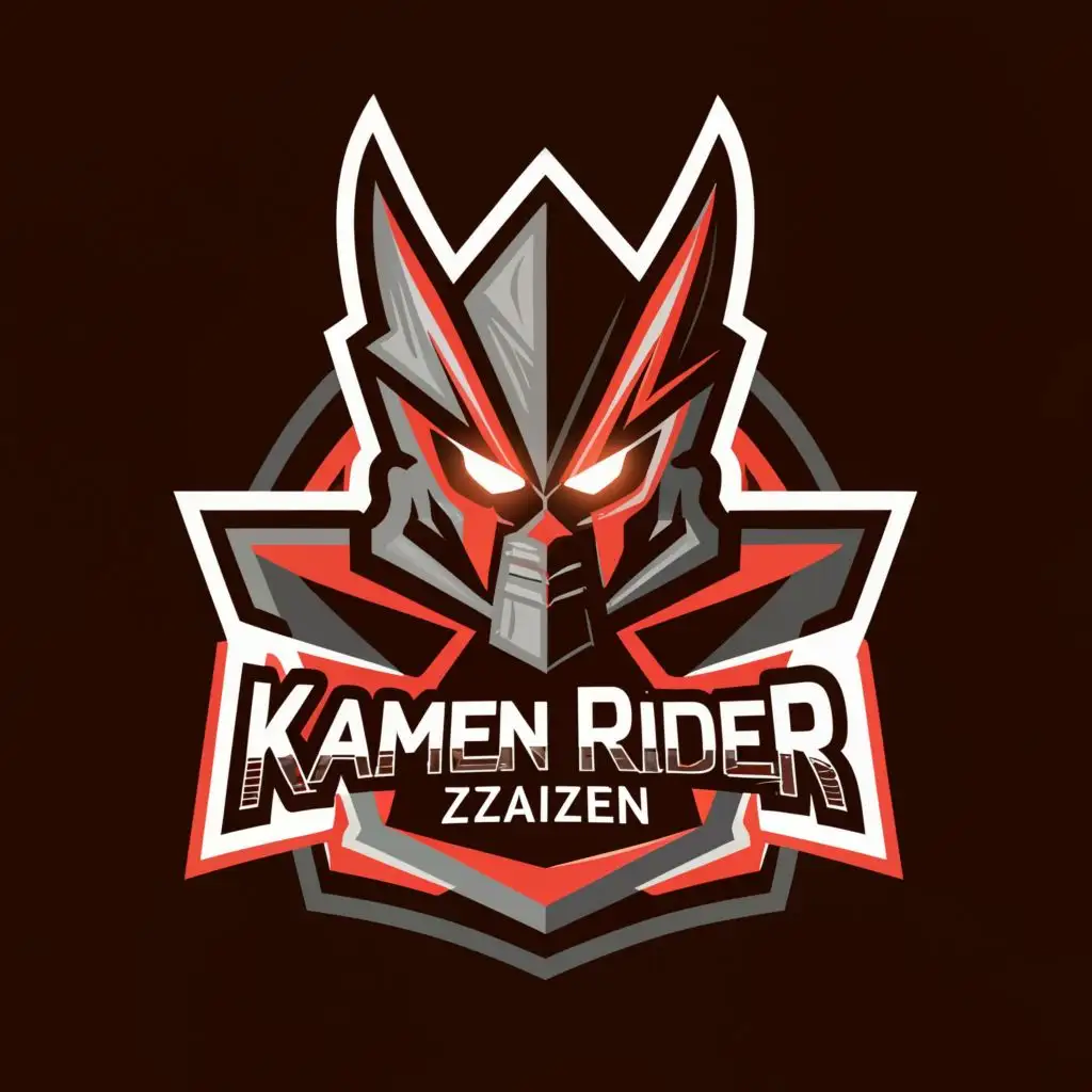 logo, KRZ, with the text "Kamen Rider Zaizen", typography, be used in Technology industry