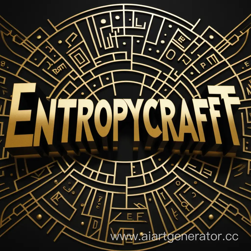 Golden-Outlined-EntropyCraft-Logo-on-Black-Background
