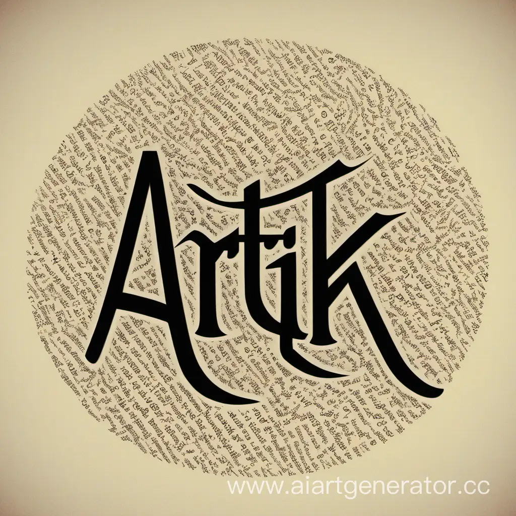 written words "artik"