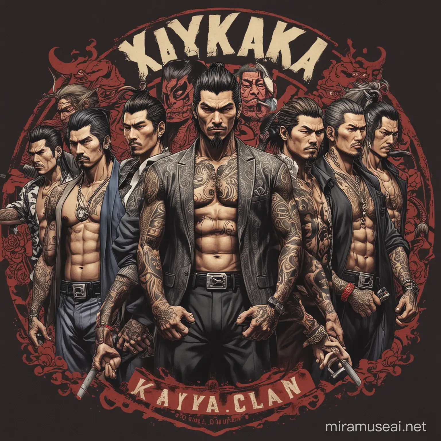 Powerful Yakuza Clan Leaders in Traditional Garb
