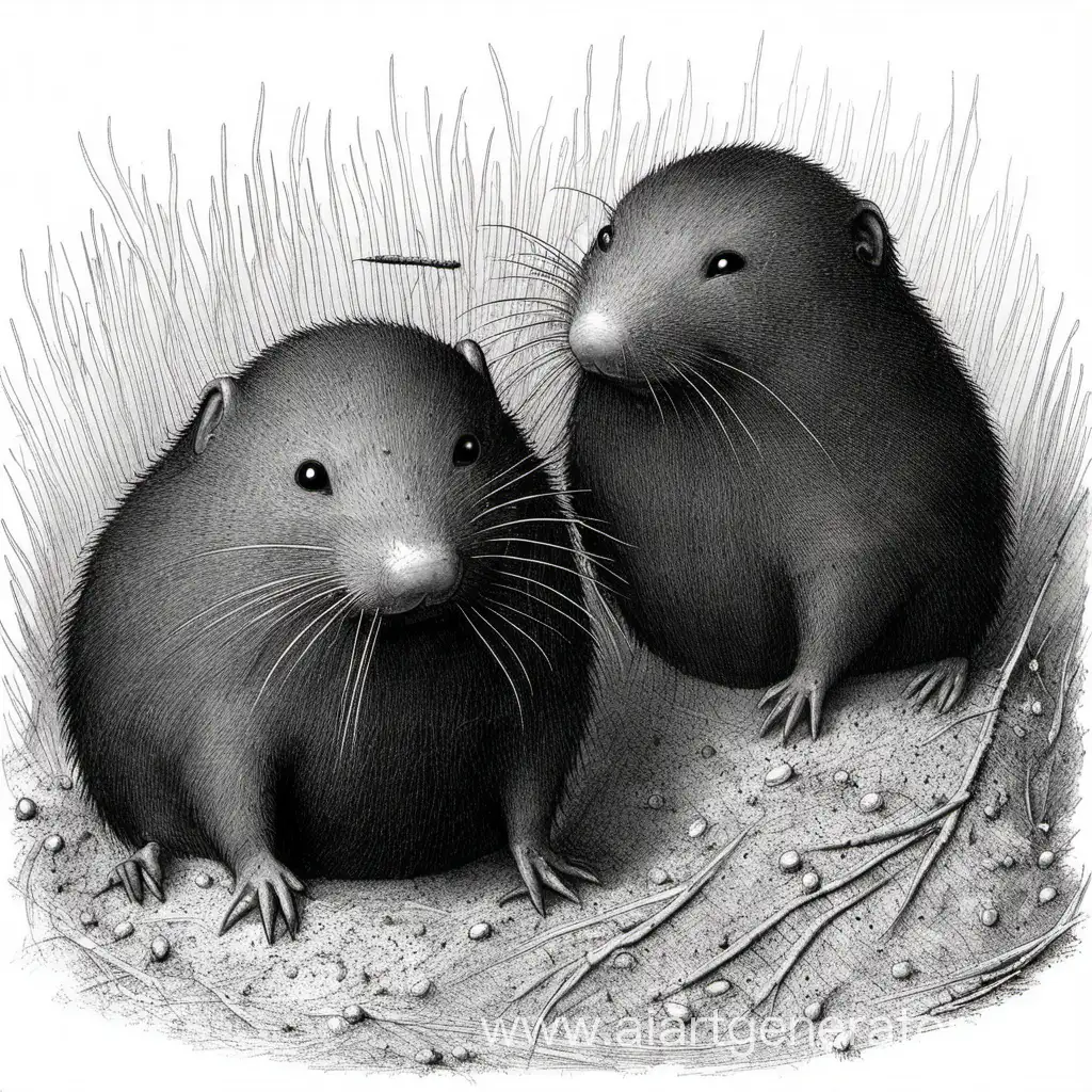 Adorable-Moles-Playing-Underground-Hide-and-Seek