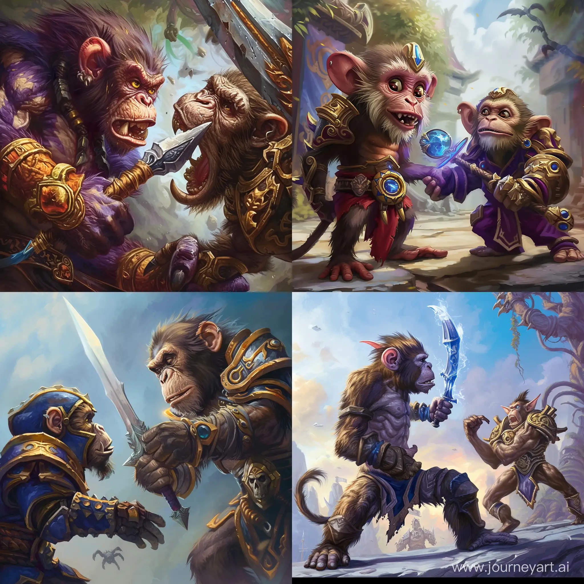 Epic-Battle-Monkey-vs-Warcraft-Boss