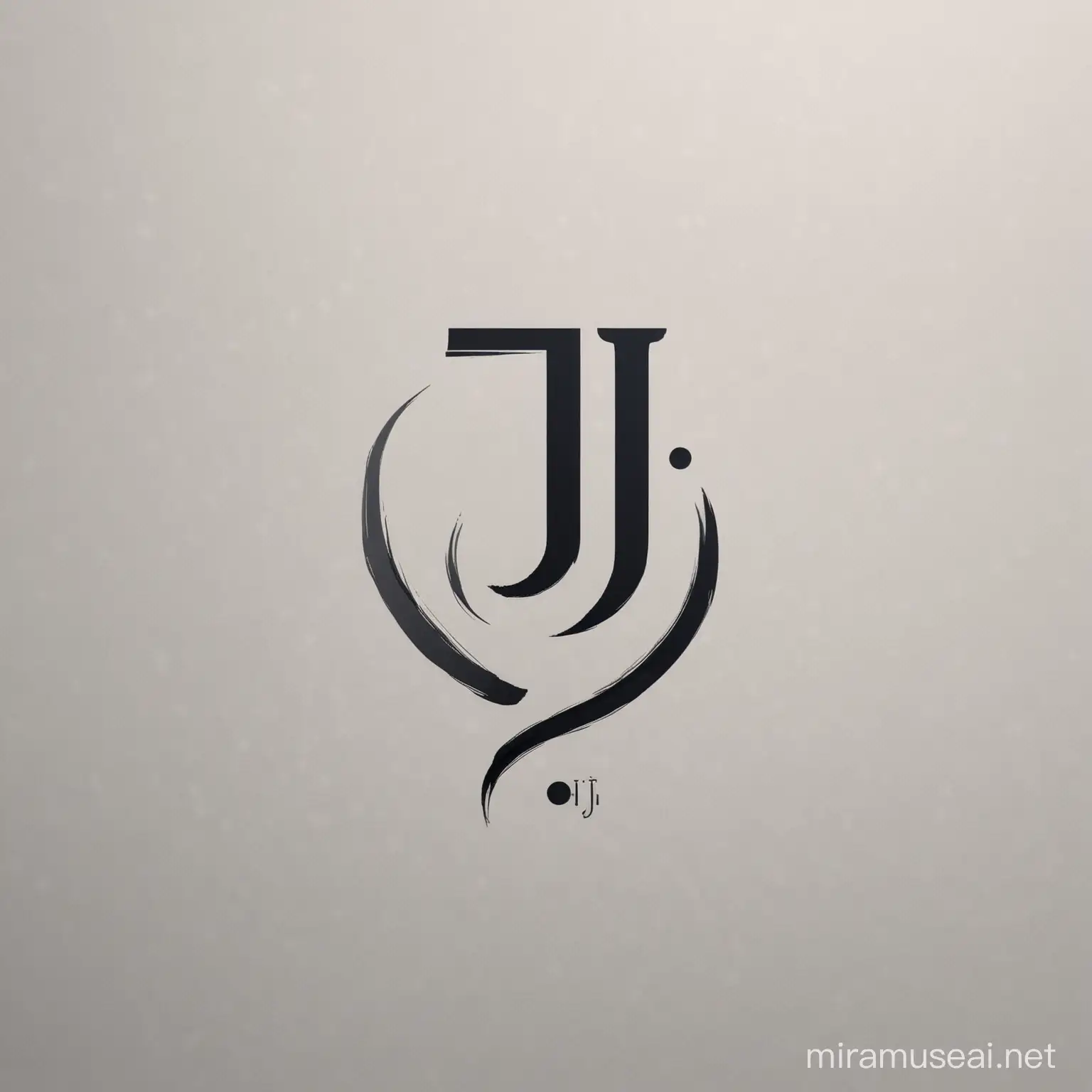 Minimalistic Vector Logo Design with Initials JJ