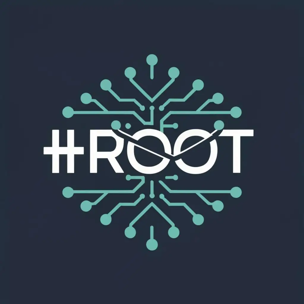logo, root, crew, hackers, ctf, with the text "#root", typography, be used in Technology industry
