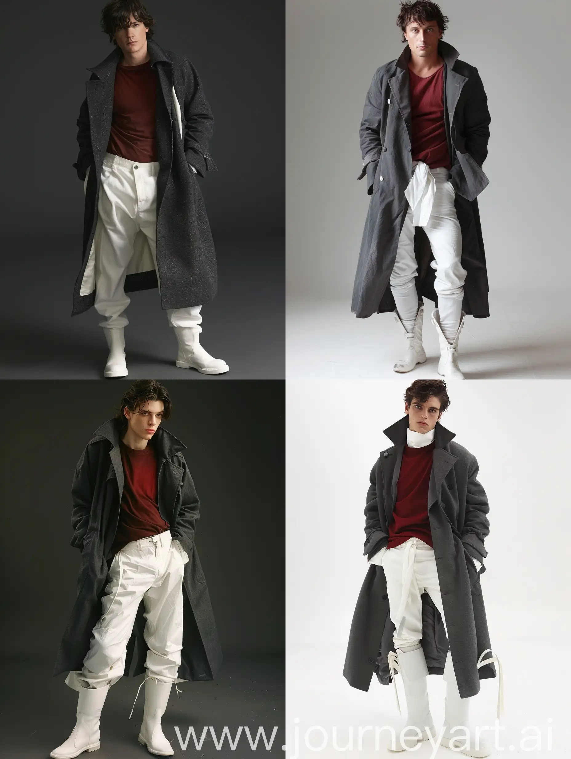 Fashionable-ThirtyYearOld-Man-in-Dark-Gray-Coat-and-Stylish-Attire