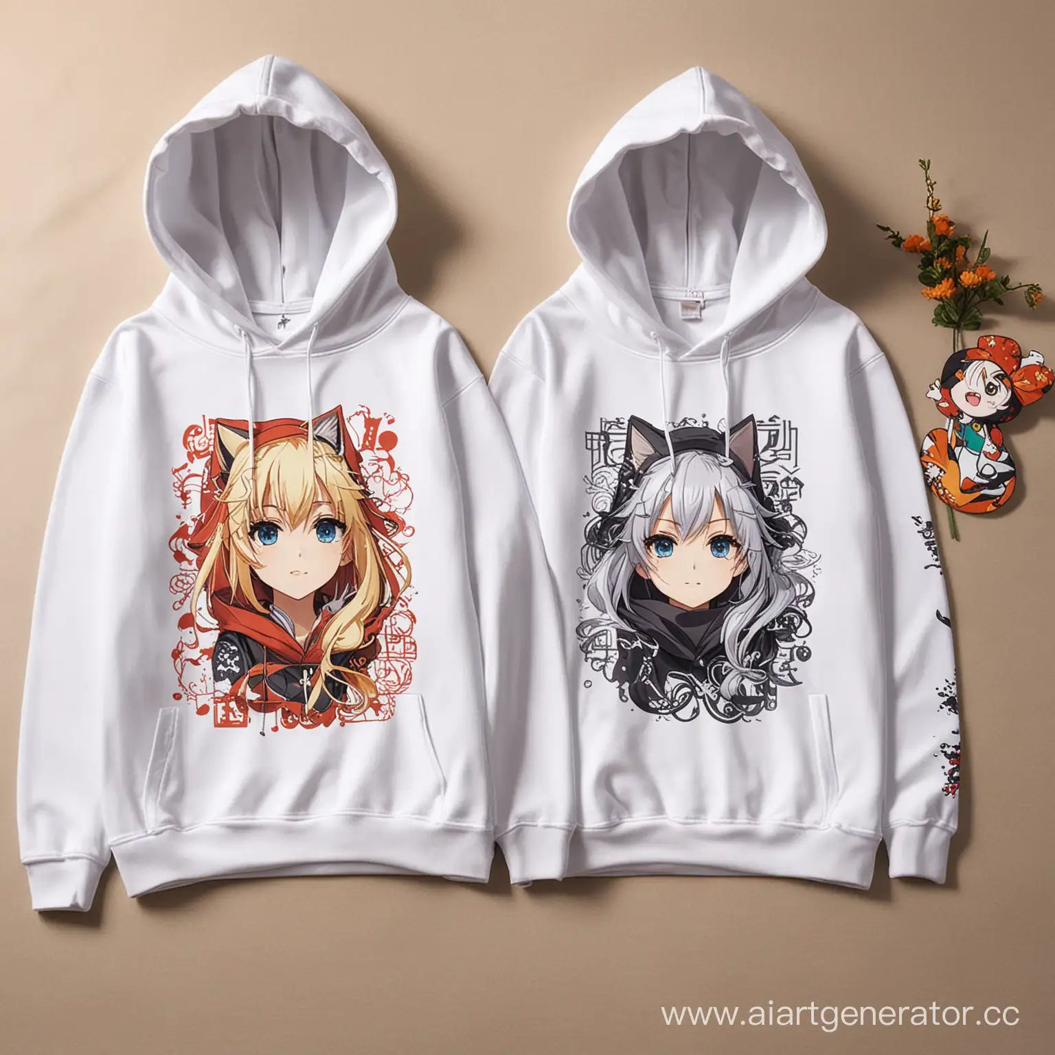Anime-Print-Hoodies-on-Decorative-Template