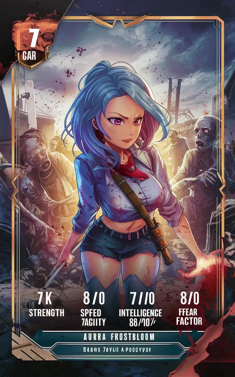 Zombie-Apocalypse-Aurora-Frostbloom-Anime-Character-Card-with-Detailed-Stats