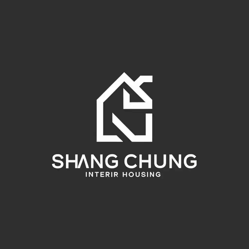 a logo design,with the text "SHANG CHUANG", main symbol:Interior design, housing,Moderate,be used in Construction industry,clear background