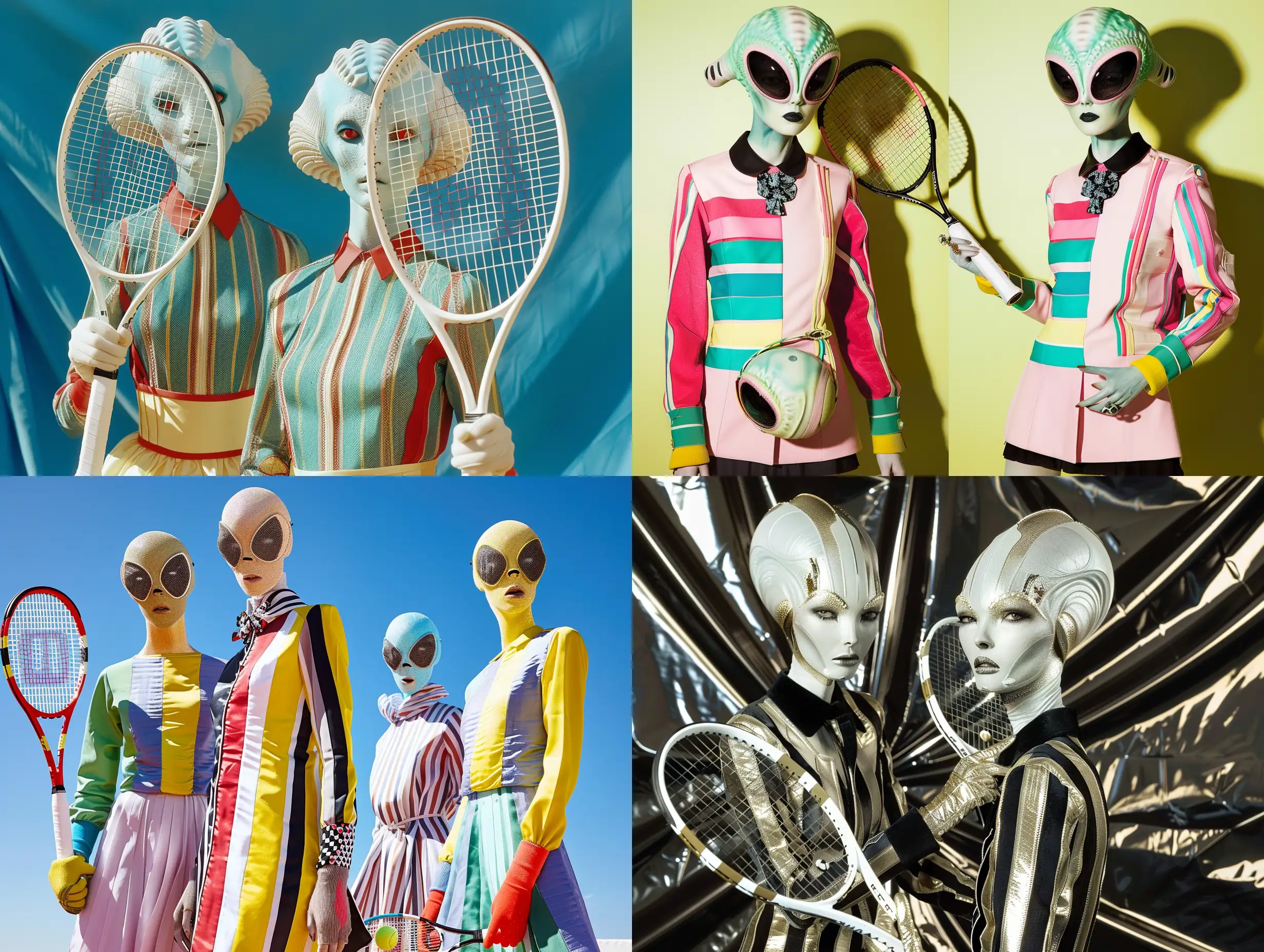 Futuristic-Tennis-Fashion-Alien-Models-in-Schiaparelli-Design-Photoshoot
