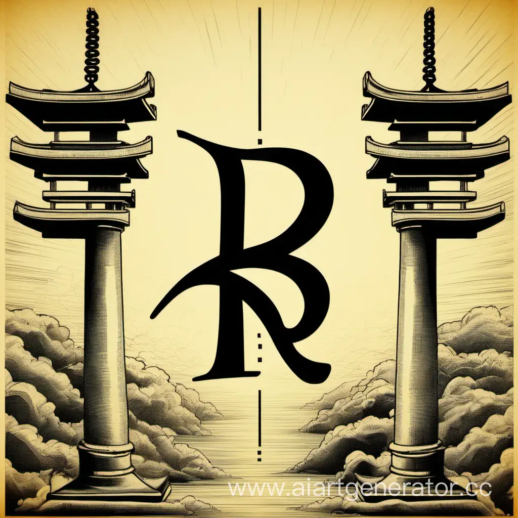 Striking-Letter-R-in-Japanese-Candlestick-Trading-Background