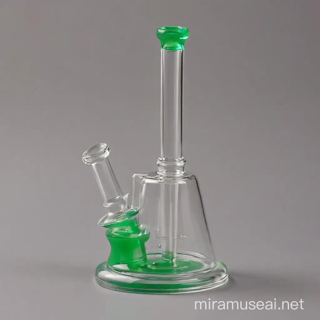 Image: Show a clean dab rig on a flat surface.