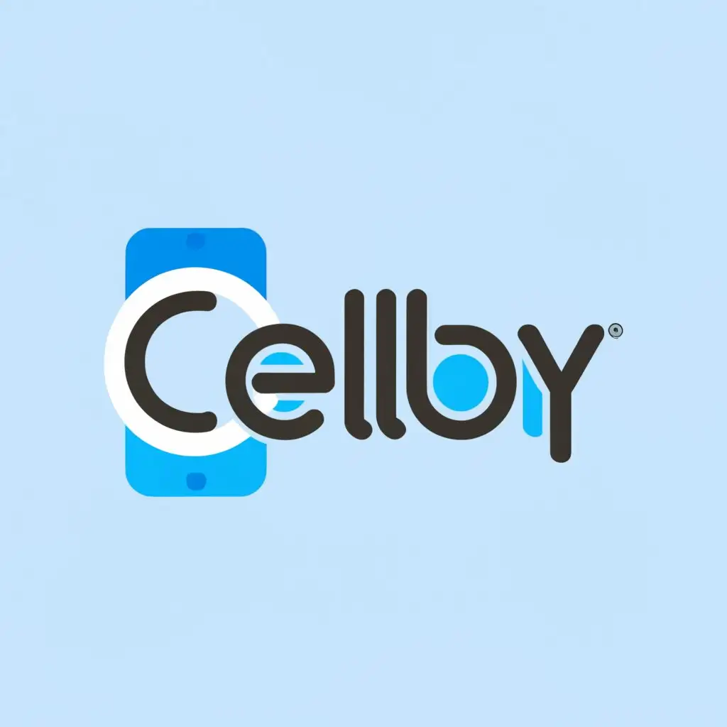 a logo design,with the text "Cellby", main symbol:a phone,Moderate,clear background