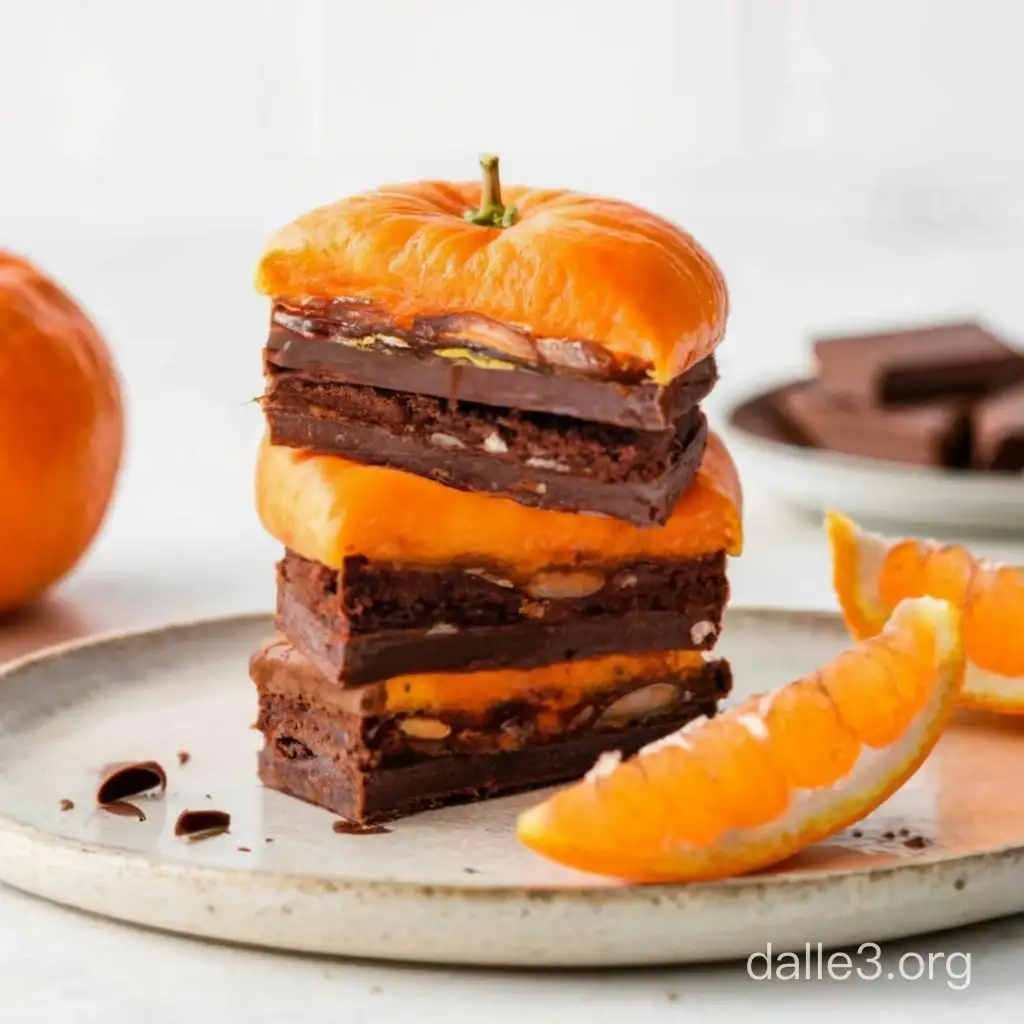 Deliciously Bright Chocolate Mandarin Slices Irresistibly Juicy Fantasy ...