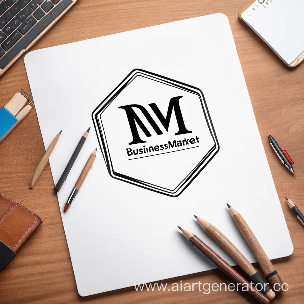 Vibrant-Logo-Illustration-for-BusinessMarket-Company