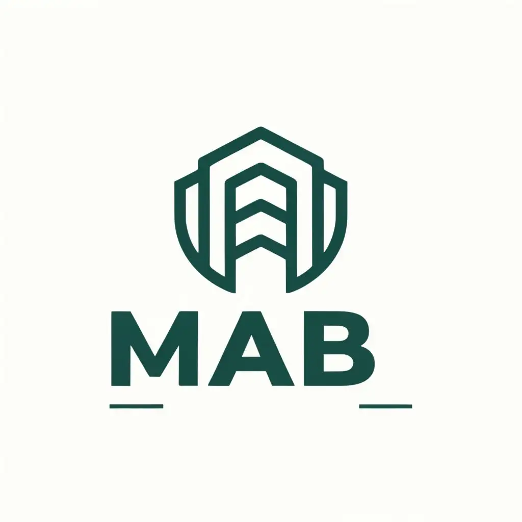 a logo design,with the text "MAB", main symbol:M.AMJAD & BROTHERS, be used in Real Estate industry
