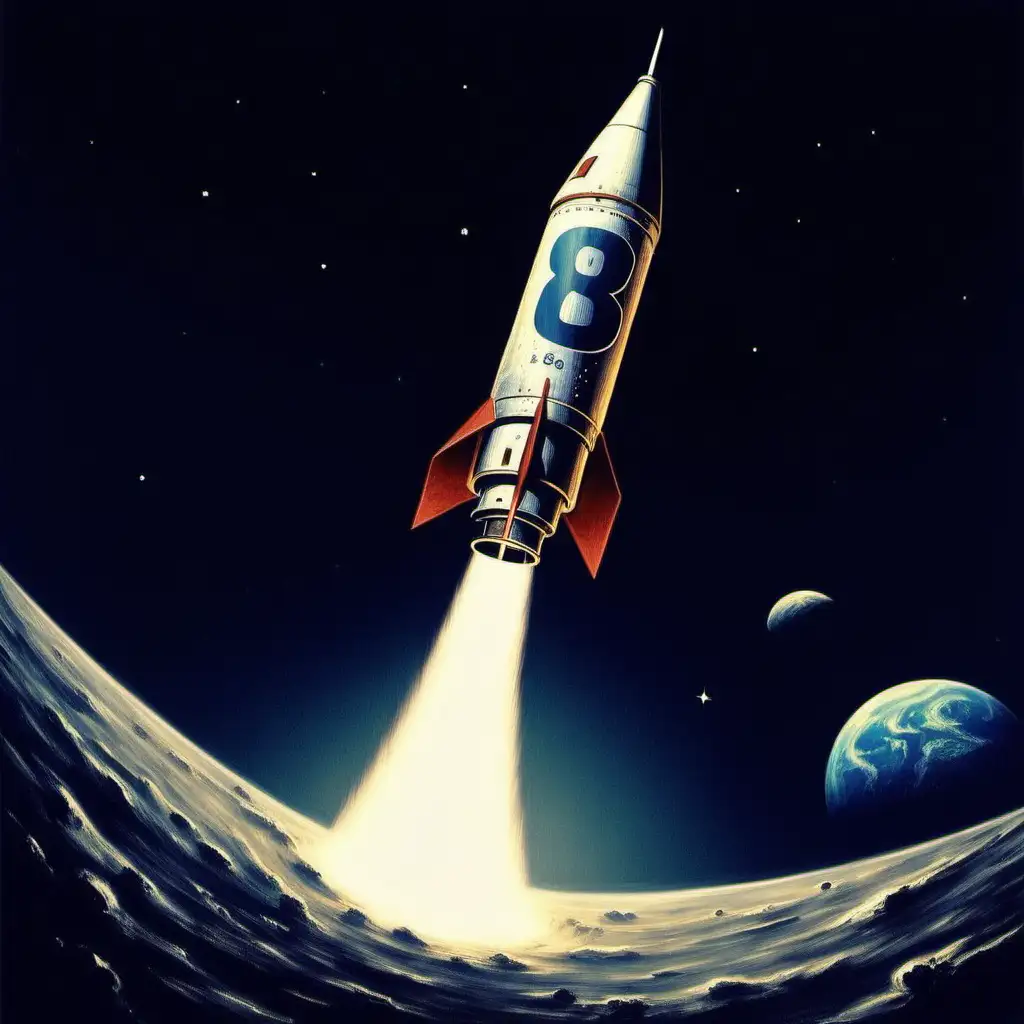 "Apollo88" where the letter "A" is also a space rocket. Something simple 2D. It would be great if it was possible to create a simple animation where the rocket flies away and symbolizes the development of the company