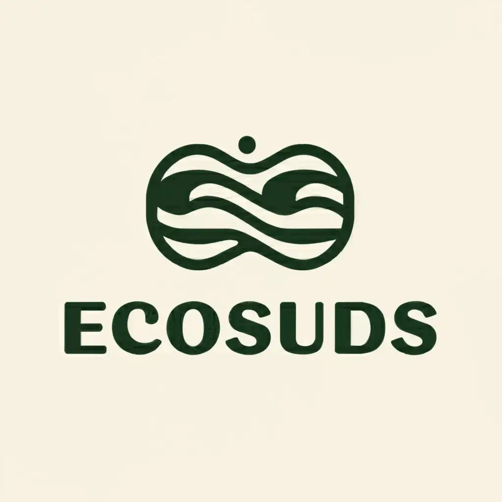 a logo design,with the text "EcoSuds", main symbol:Soap,Moderate,clear background