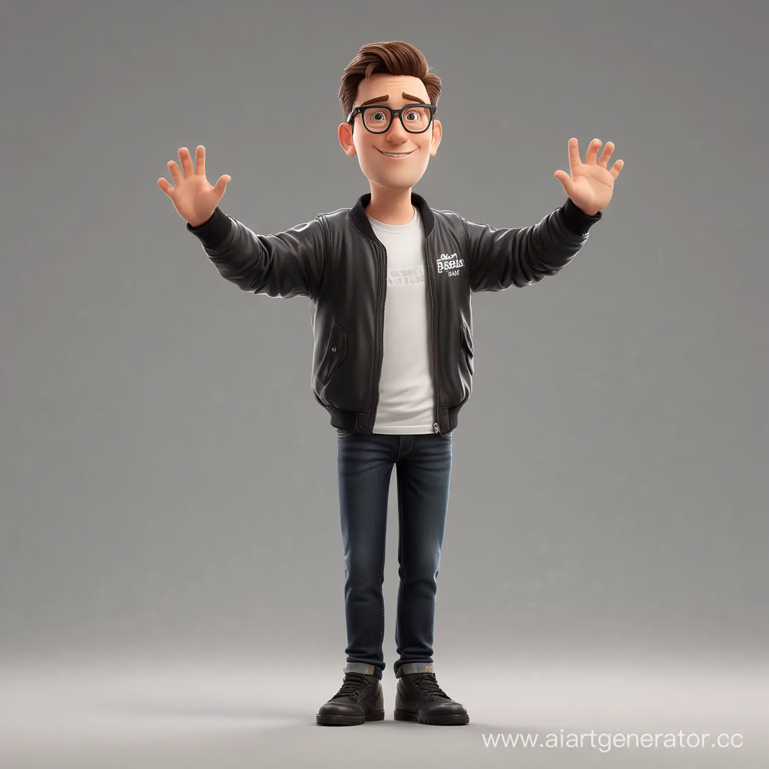 Friendly-White-Male-Developer-Waving-Hello-in-Detailed-Pixar-Style-3D-Rendering