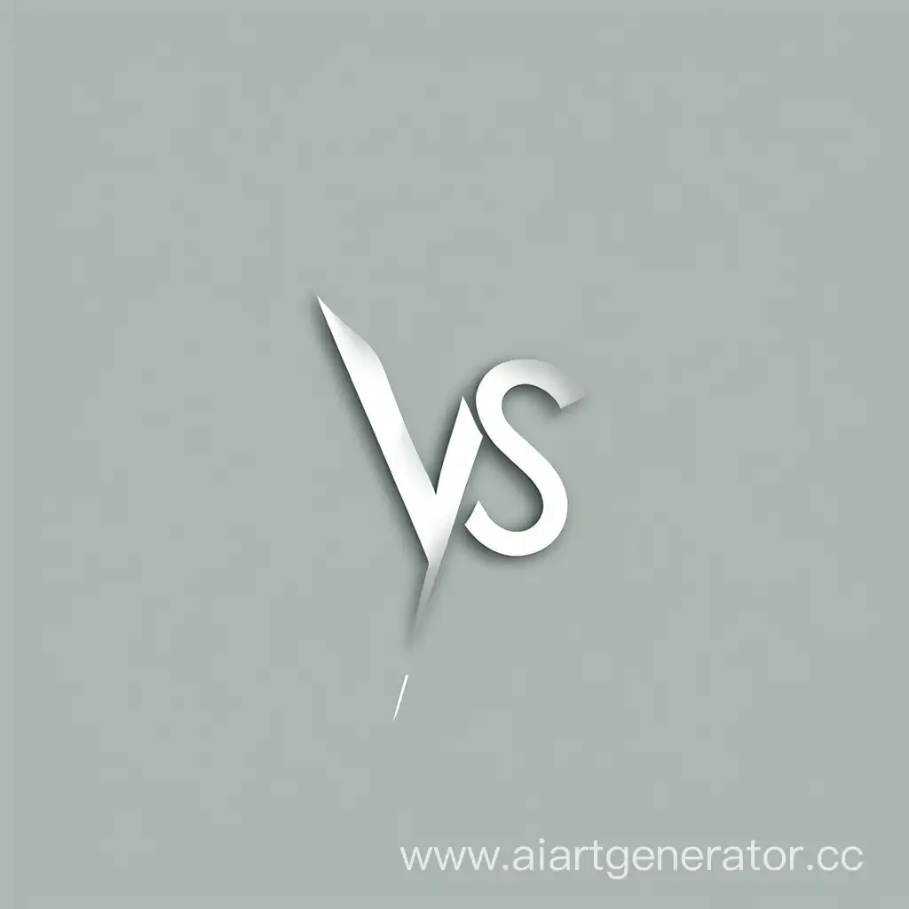 minimalistic inscription logo "VS"