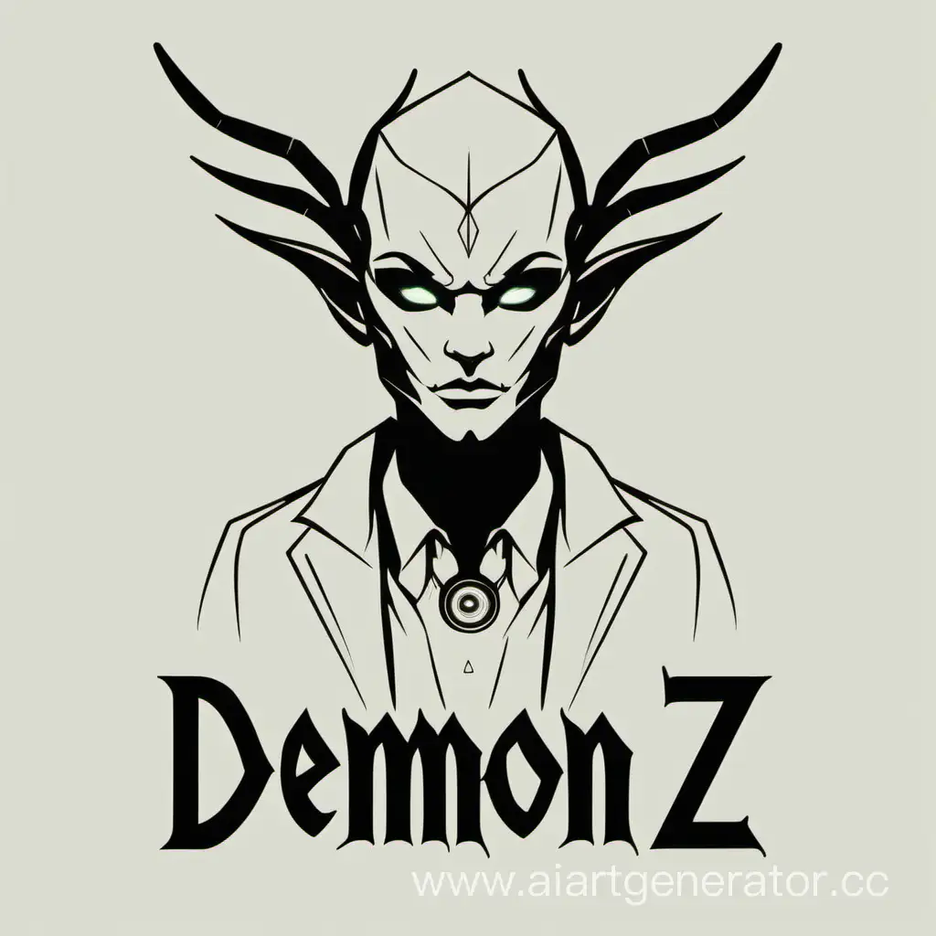 A beautiful minimalist avatar with the inscription DemonZ