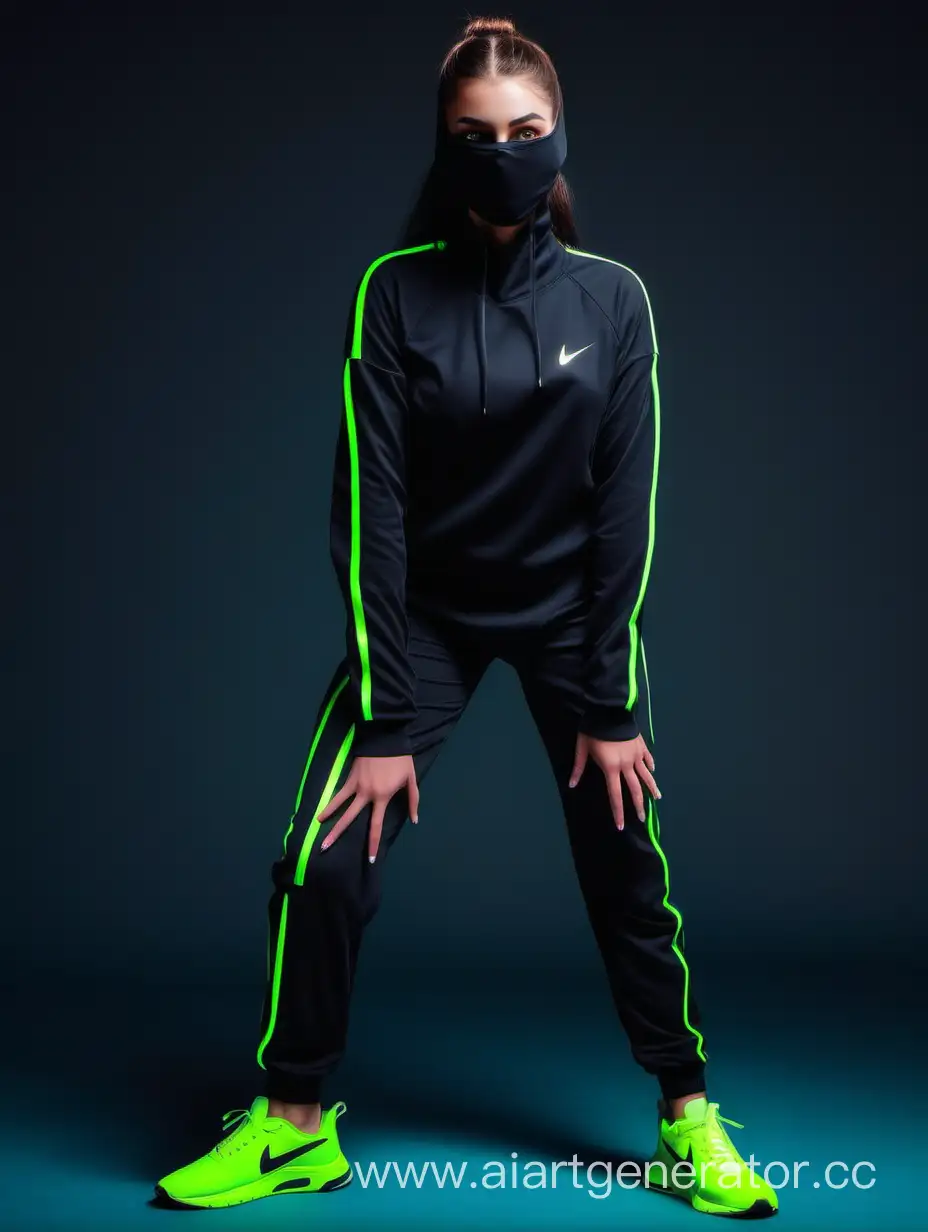 Energetic-Fitness-Girl-in-Nike-Tracksuit-with-Neon-Lines-Exercising