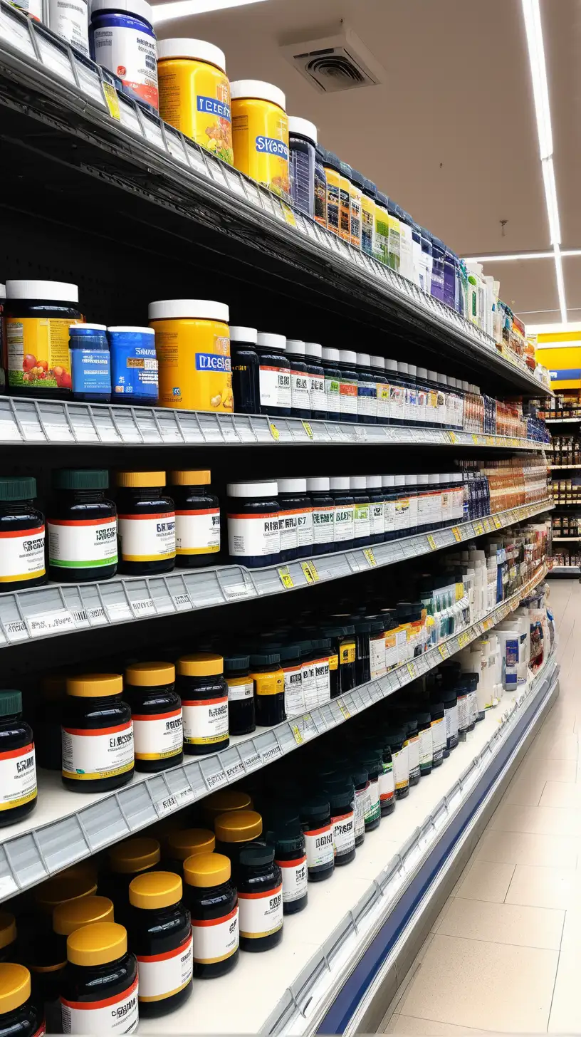 Supplements in the supermarket