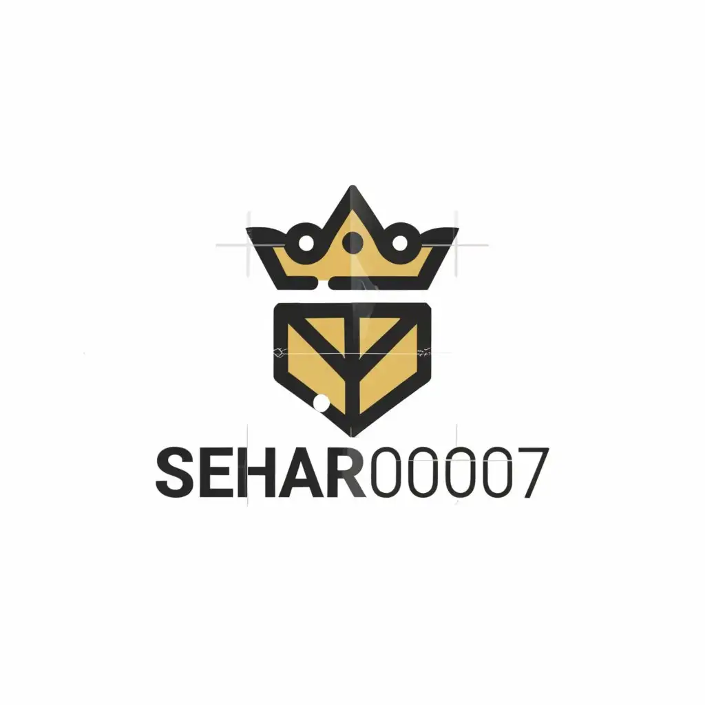 a logo design,with the text "sekhar0007", main symbol:king of the ring,Minimalistic,clear background