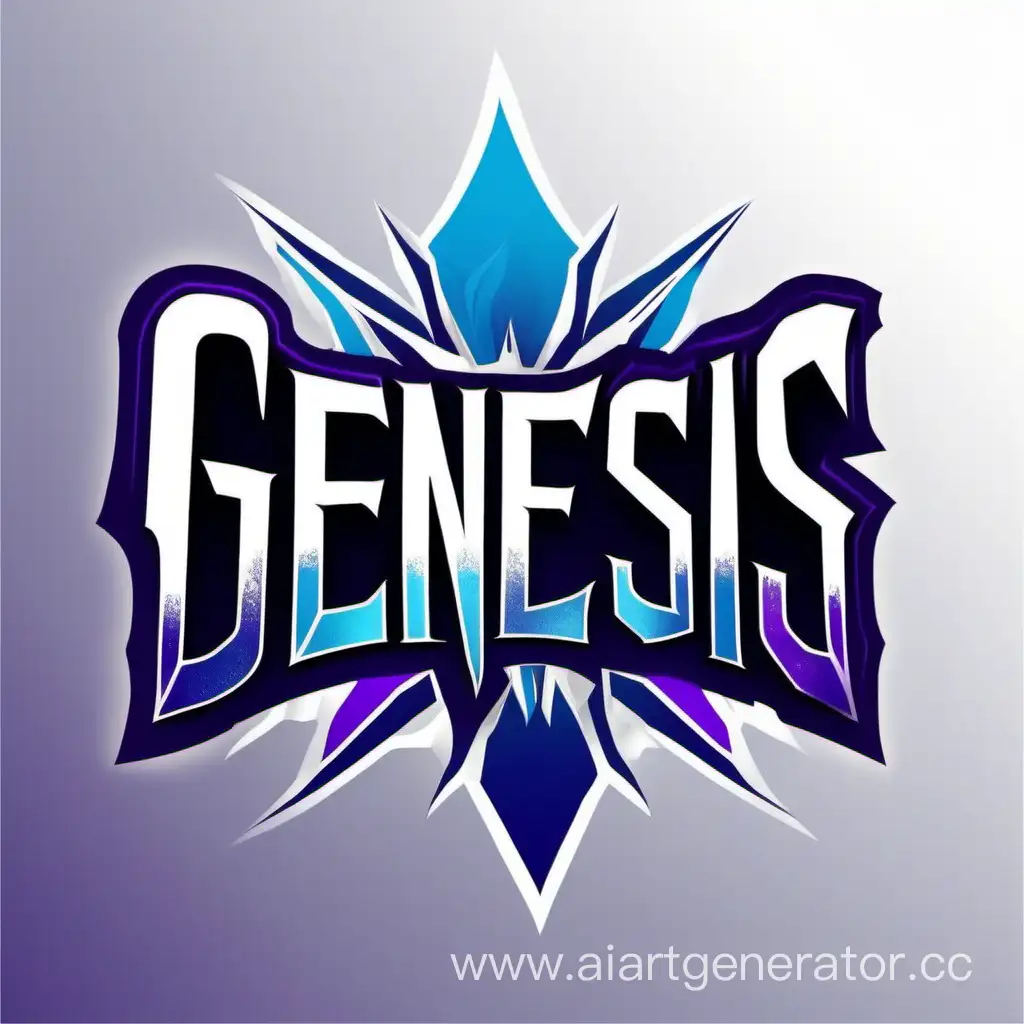 Логотип  для танцевальной команды с названием "genesis". Сделай логотип из одной буквы, не добавляй надписей. Цветовая палитра - синий, фиолетовый, серебряный