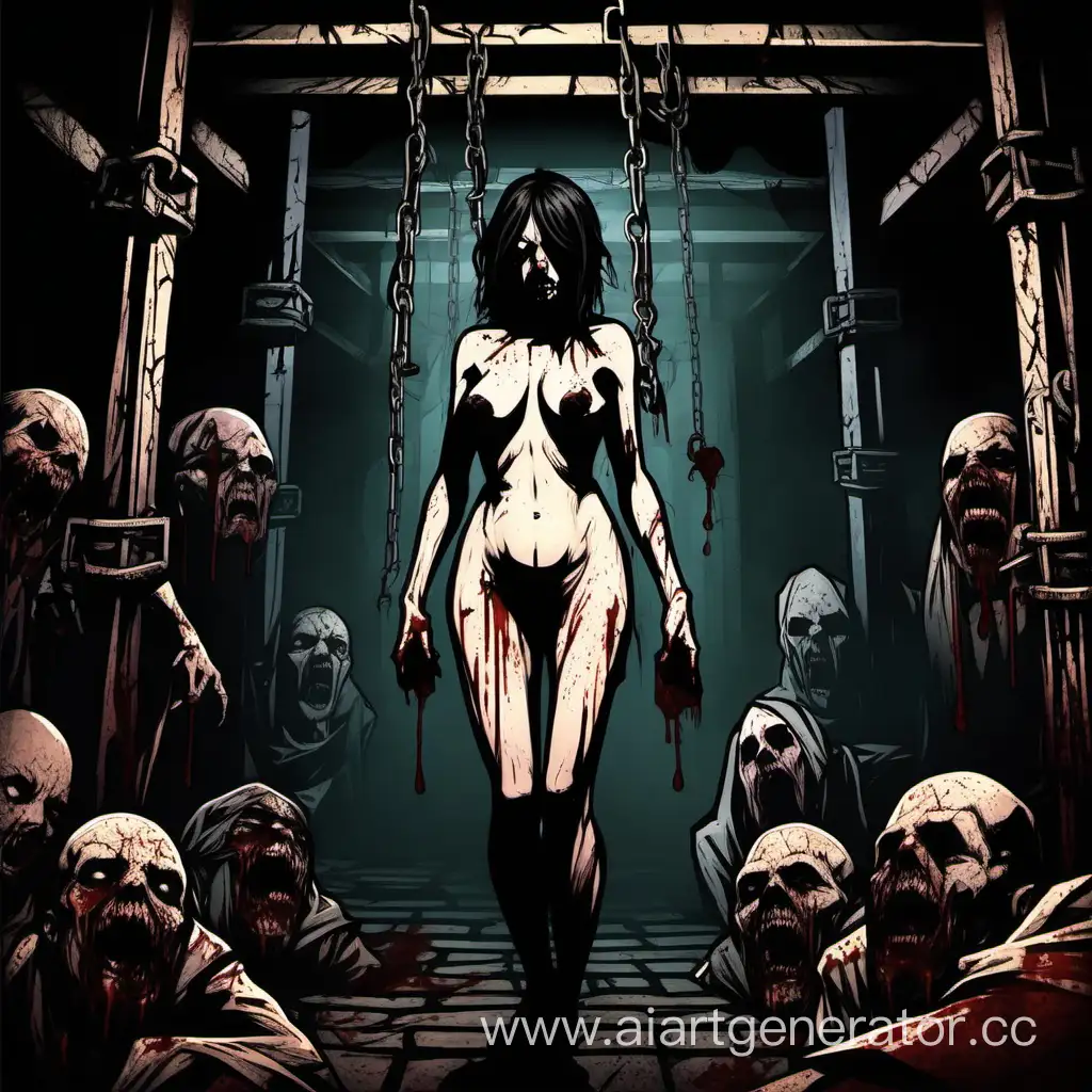 Grim-Torture-Chamber-Scene-Naked-Woman-Amidst-Blood-and-Shadows