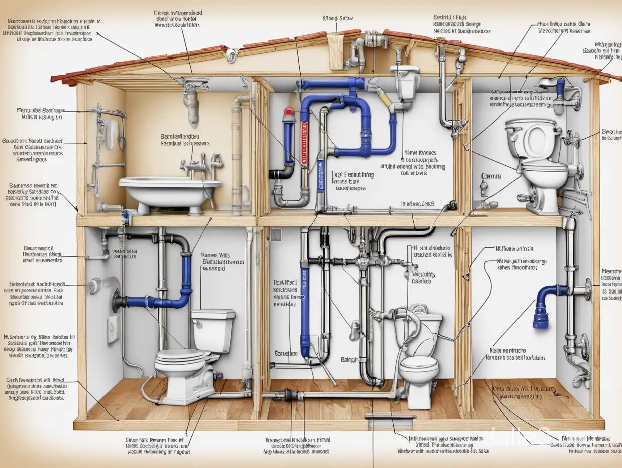 Схема сантехники дома