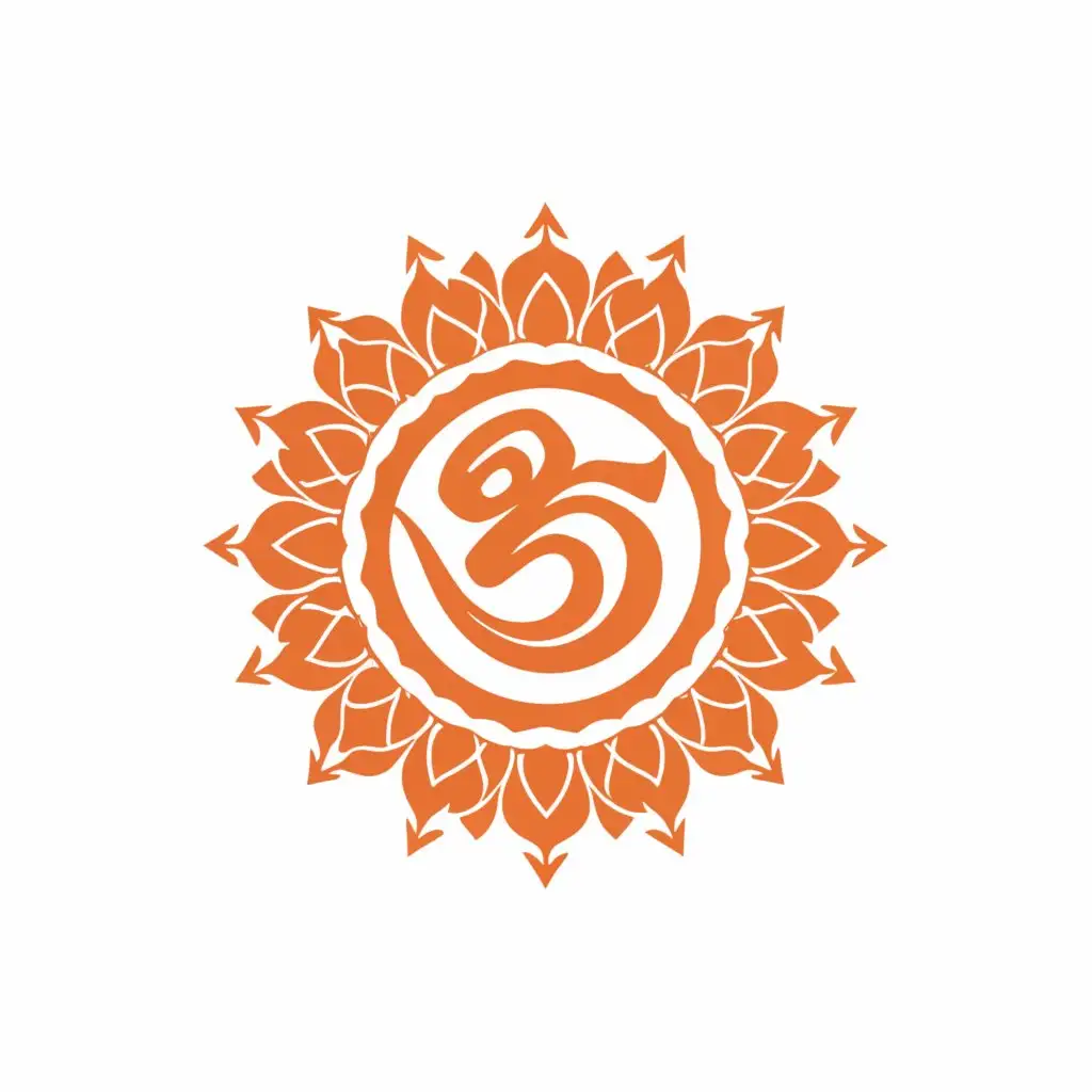 a logo design,with the text "Blend the Sudarshan Chakra into the background of the Om symbol. You could make the Sudarshan Chakra slightly larger and position it behind the Om symbol, so it's partially visible, emphasizing its importance and power.", main symbol:Blend the Sudarshan Chakra into the background of the Om symbol. You could make the Sudarshan Chakra slightly larger and position it behind the Om symbol, so it's partially visible, emphasizing its importance and power.,Minimalistic,be used in Education industry,clear background