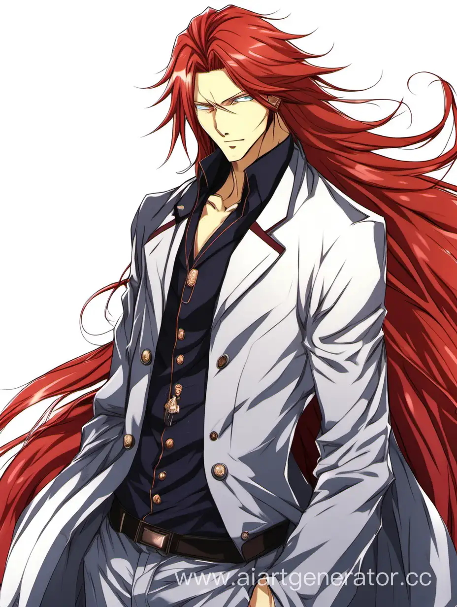 AnimeInspired-Character-Stylish-Man-with-Long-Red-Hair-in-Classic-Attire