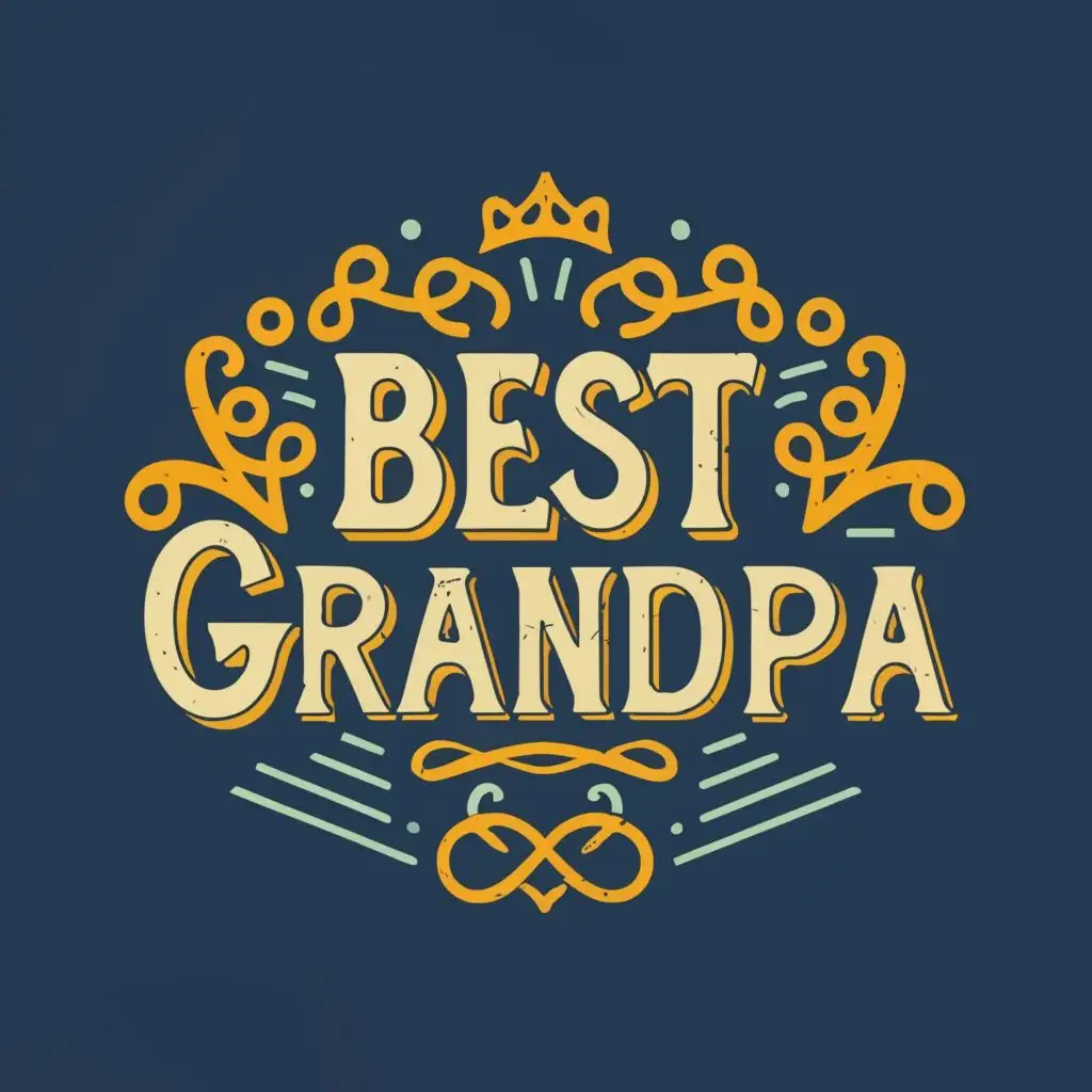 logo, Best grandpa, with the text "Best grandpa", typography
