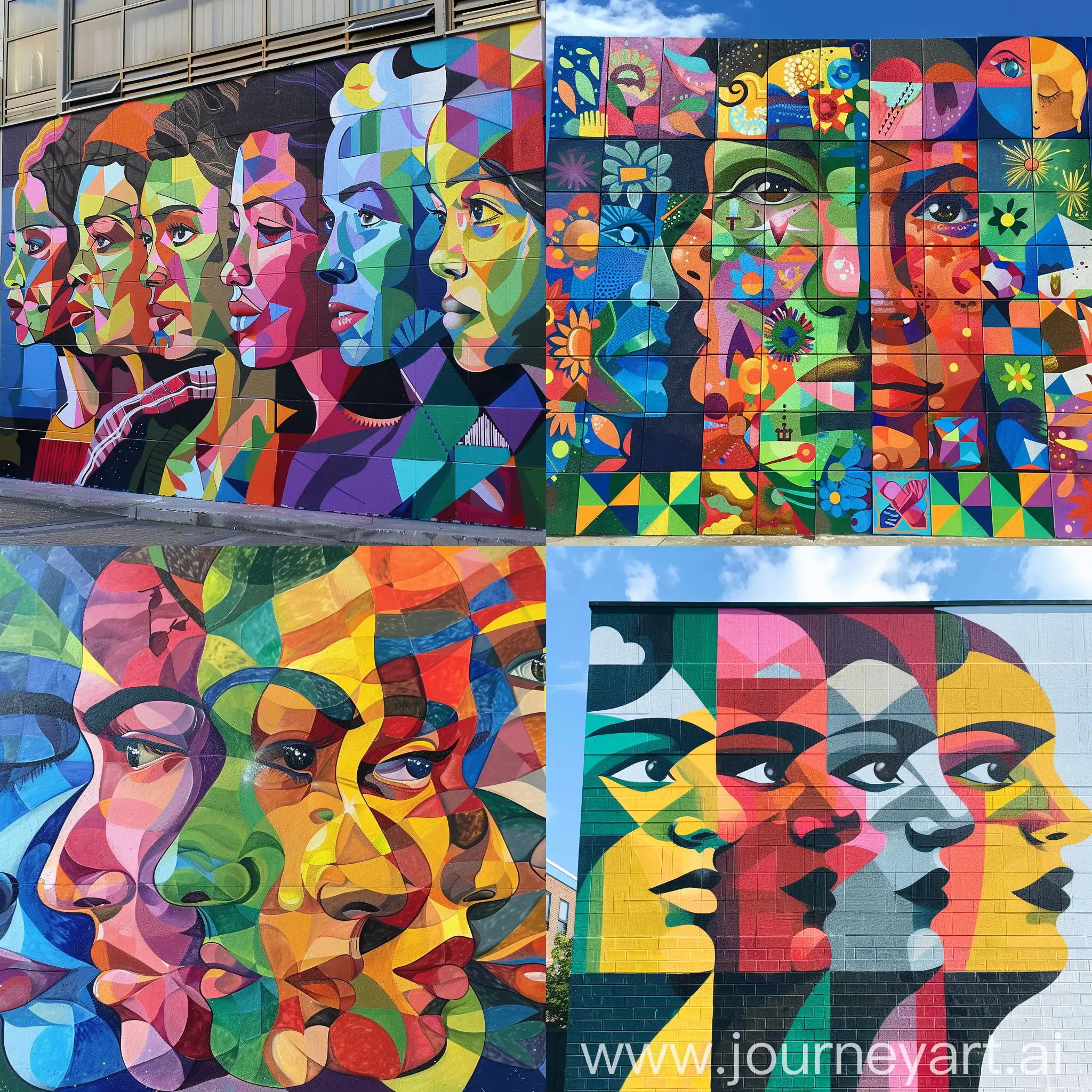 a mural art about diversity