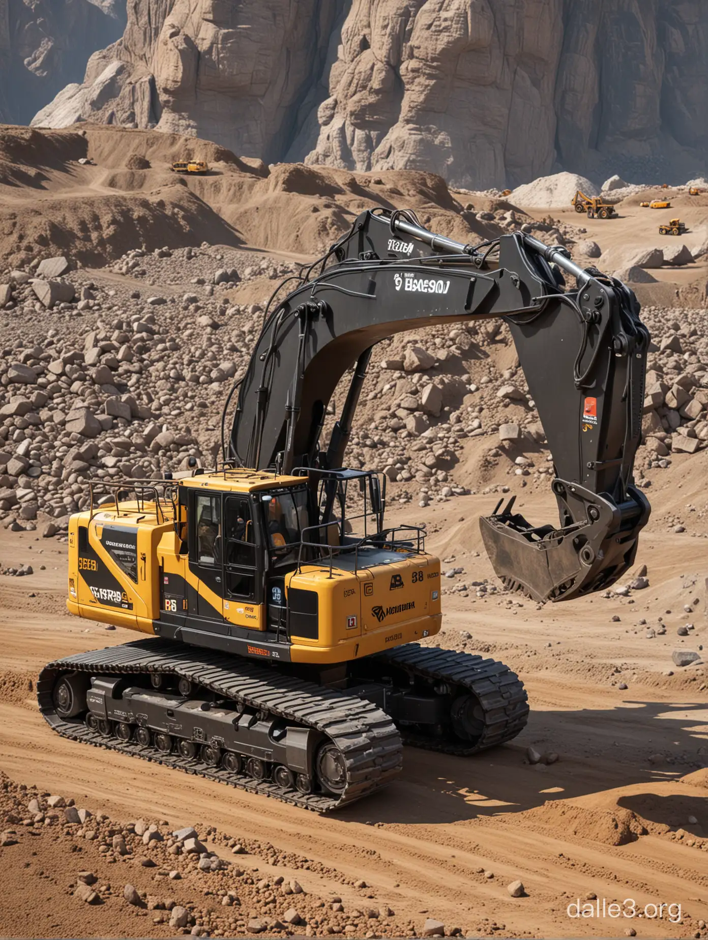 UltraRealistic 8K Image of Massive Bagger 293 Excavator in Mining ...