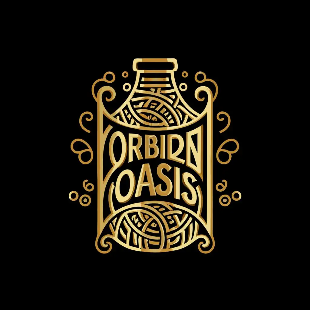 LOGO-Design-For-Forbidden-Oasis-Elegant-Text-with-a-Central-Drink-Symbol-on-a-Clean-Background